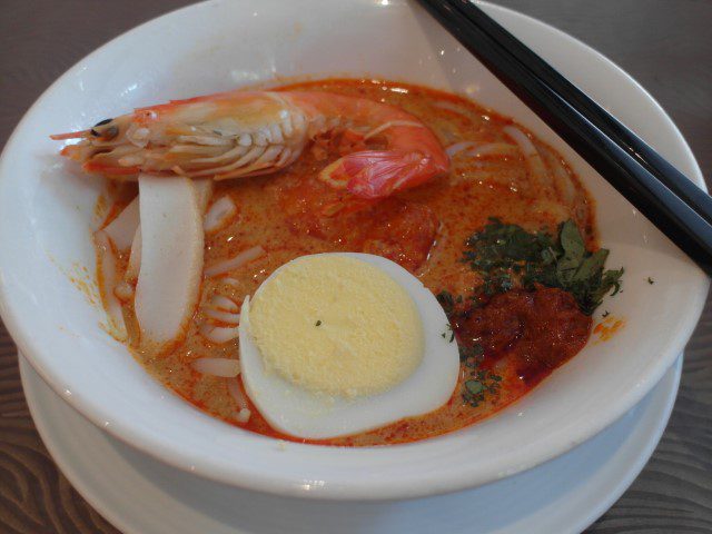 Award winning Laksa from Straits Cafe Rendezvous Hotel Singapore