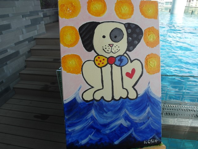 Surfer Dog by 2bearbear.com - Isnt he cute?! It is actually for sale at a ridiculous price - contact us to find out more!