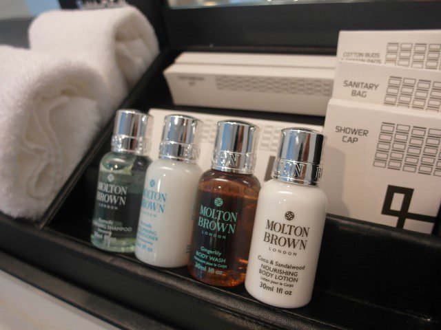 Toiletries courtesy of Molton Brown