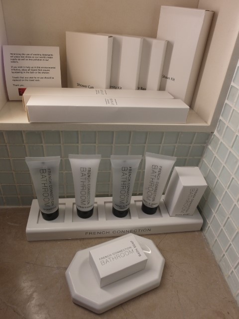 Upgraded bathroom amenities from French Connection