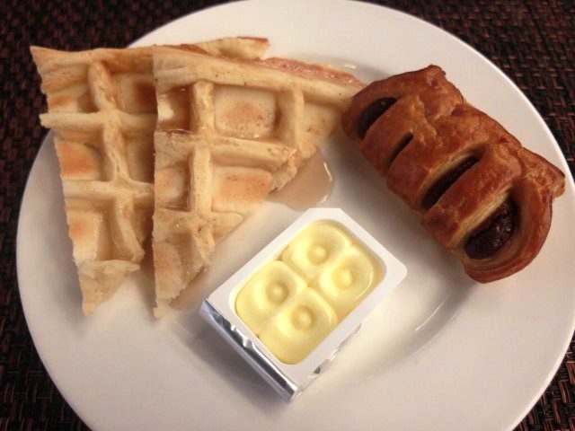 Waffles and chocolate pastry