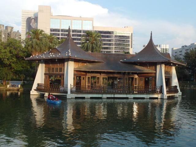 Relaxing at Taichung Park - Lake Heart Pavilion
