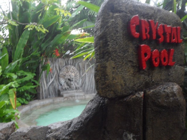Crystal Pool right opposite Crystal Spa at Lost World Hot Springs and Spa Ipoh