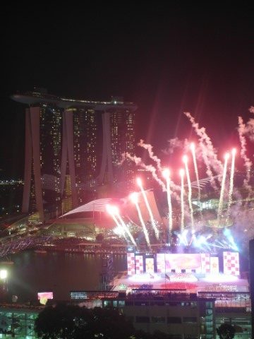 NDP Fireworks Pan Pacific Singapore