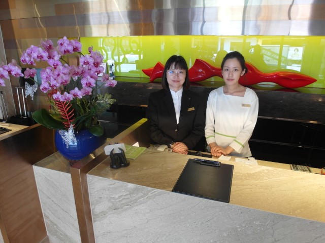 Our receptionists at Park City Hotel Central Taichung