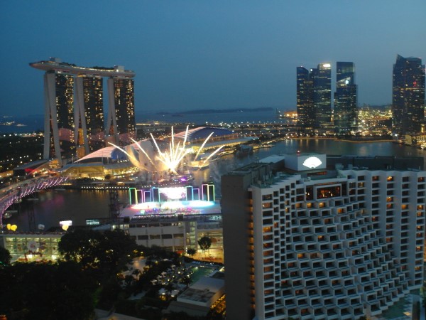 Panoramic view of the Marina Bay Area