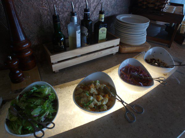 Selection of salads