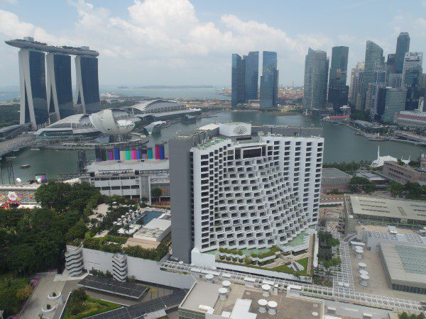 Views of Marina Bay Sands and the Marina Bay