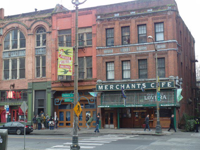 Entrance to our first underground area at door 115 for Seattle Underground Tours