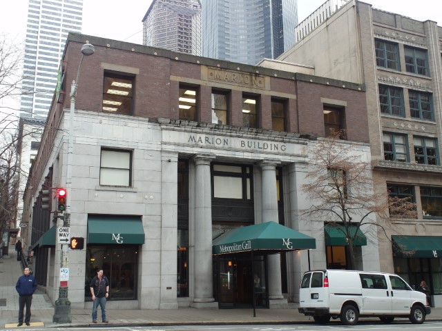 Facade of Metropolitan Grill Seattle