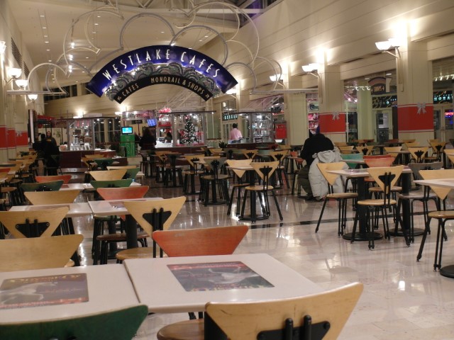 Food Court at Westlake after alighting from the monorail