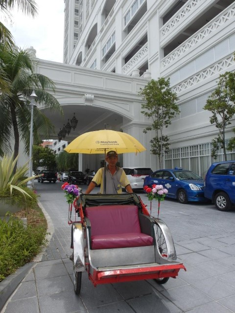 Trishaw ride from Komtar to E&O Hotel for 15RM