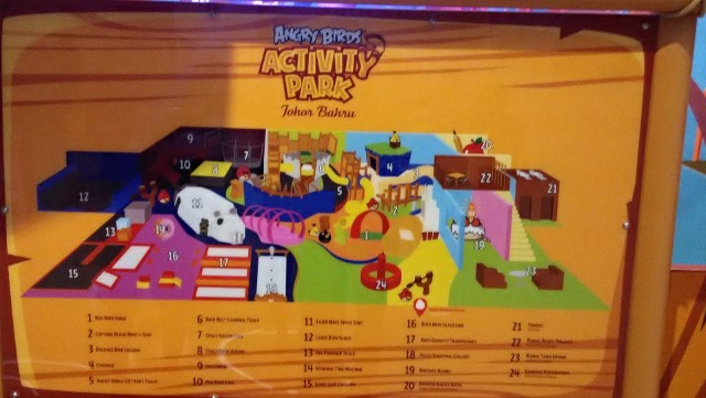 Map of Angry Birds Activity Park Johor Bahru