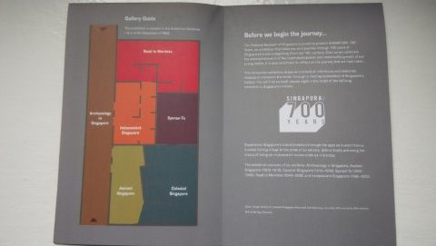 Map of Singapura 700 Years exhibition