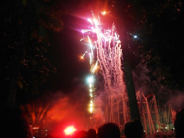 Fireworks at Universal Studios Singapore