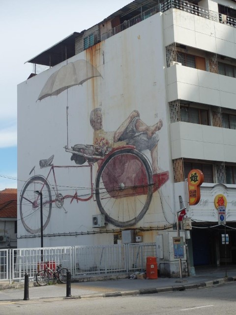 Penang Street Art - Trishaw Mural