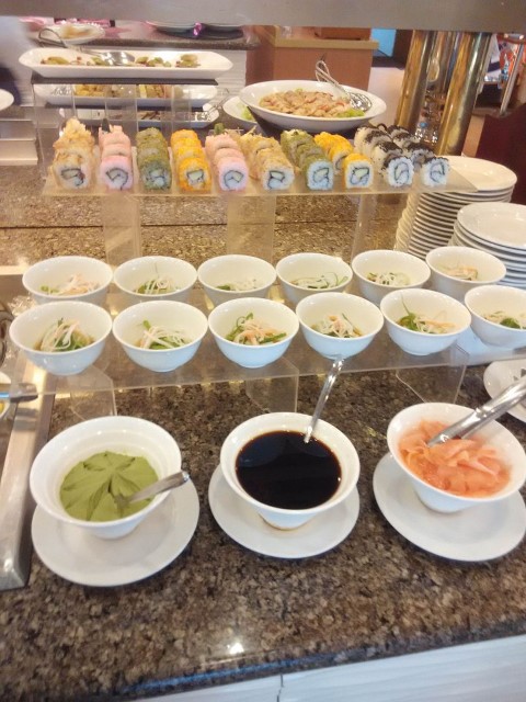 Sushi selection @ River Garden Coffee House Sunday Brunch