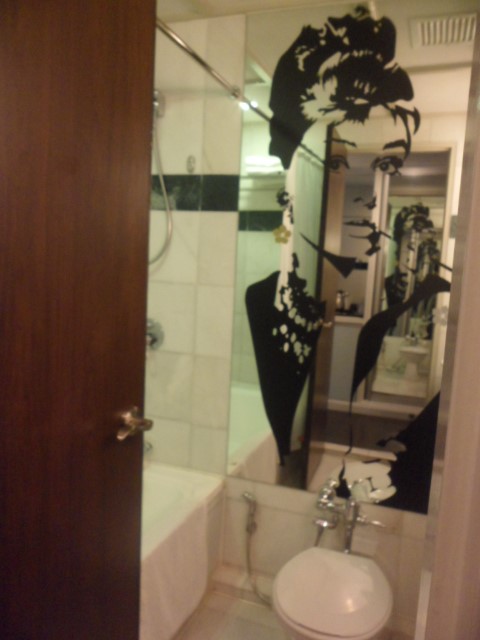 Bathroom with Audrey Hepburn portrait - Superior Room Regalodge Hotel Ipoh