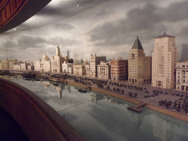 Miniature model of the Bund in the 1930s