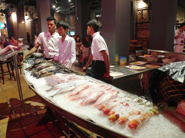 Fresh catch at Pub Street Siem Reap