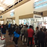 Long Queue for Kate Spade during Black Friday Sales at San Francisco Premium Outlets