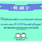 2bearbear We are 5! Giveaway
