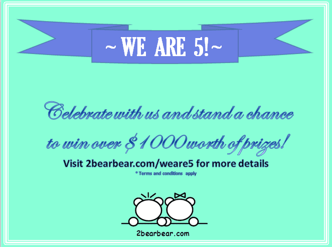 2bearbear We are 5! Giveaway