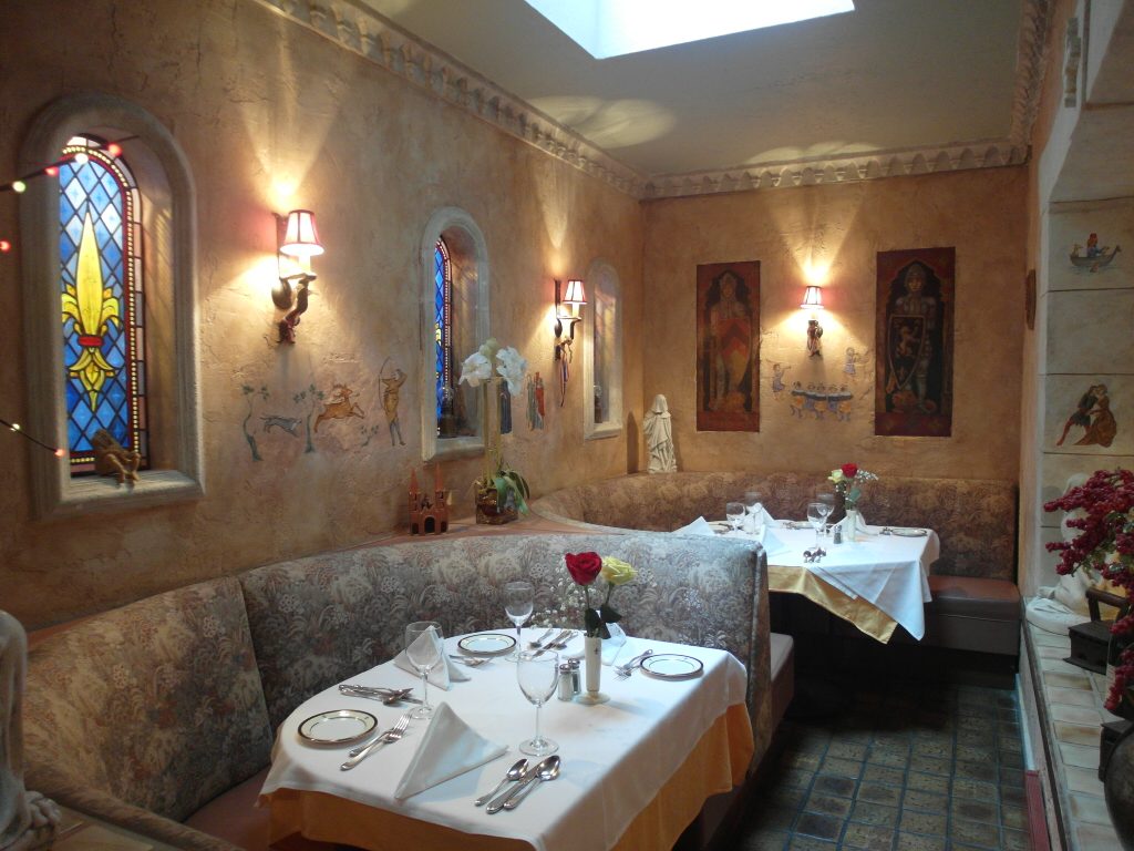 Cozy seats at Jeanne d'Arc Restaurant