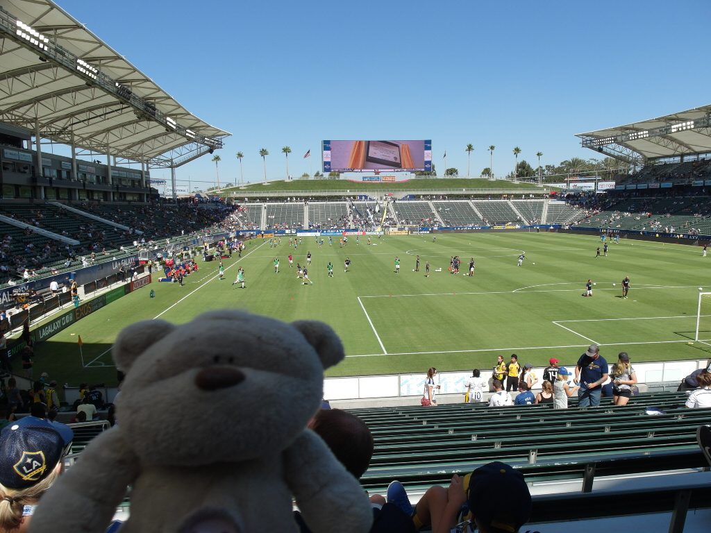 Where we sat (LA Galaxy StubHub Center)