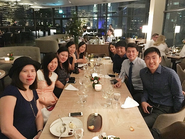 Group Photo at Artemis Grill Singapore