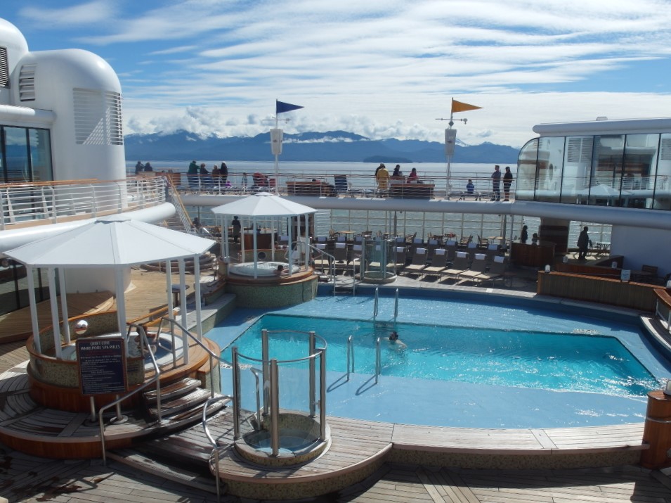 Adult's Pool at Quiet Cove Disney Wonder Disney Cruise Alaska