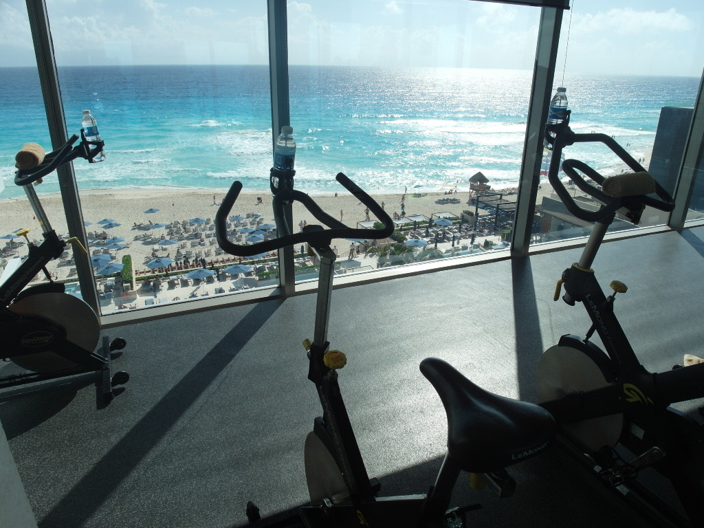 Gym with a view - Secrets the Vine Cancun Mexico