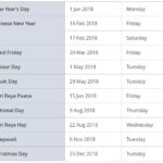 2018 Singapore Public Holidays