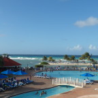 Swimming Pool by the Caribbean Sea @ Holiday Inn Resort Montego Bay
