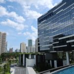 View from Infinity Pool of Novotel Singapore on Stevens