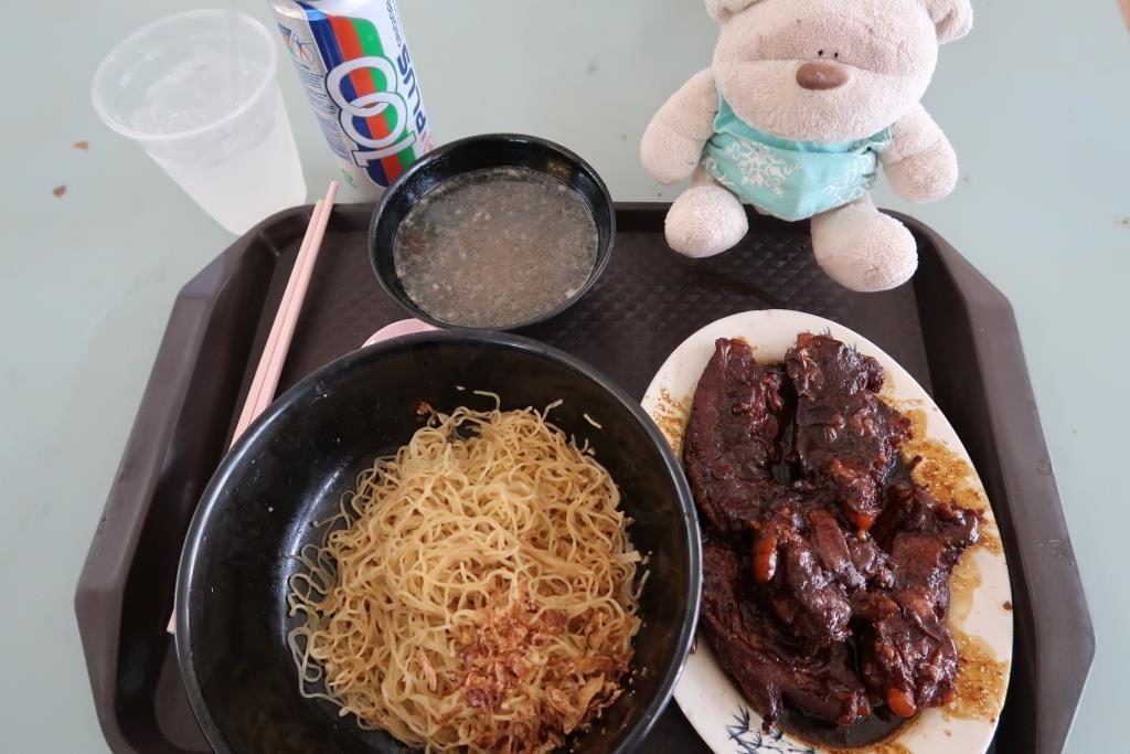 Pork Rib Noodles ($4 portion) from Teo Kee Mushroom Minced Pork Noodle (潮记香菇肉脞面)
