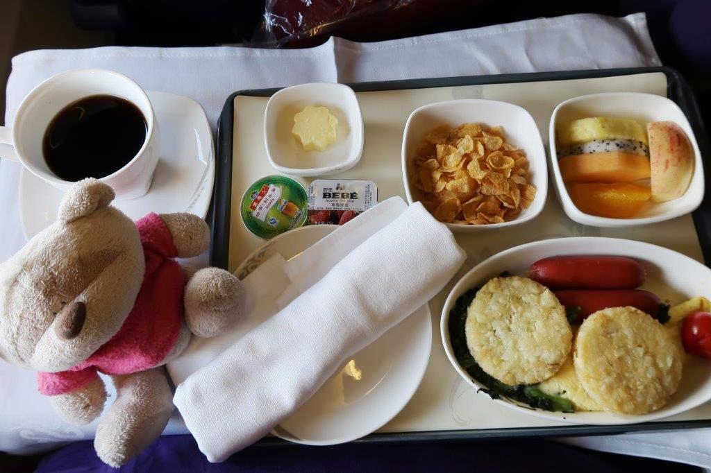 Air China Business Class Beijing to Busan Western Food