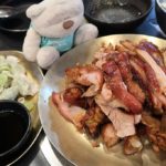 Manjok Ohyang Jokbal Korean Pig's Trotters Foreigner's Menu with Dumplings and Steamed Eggs