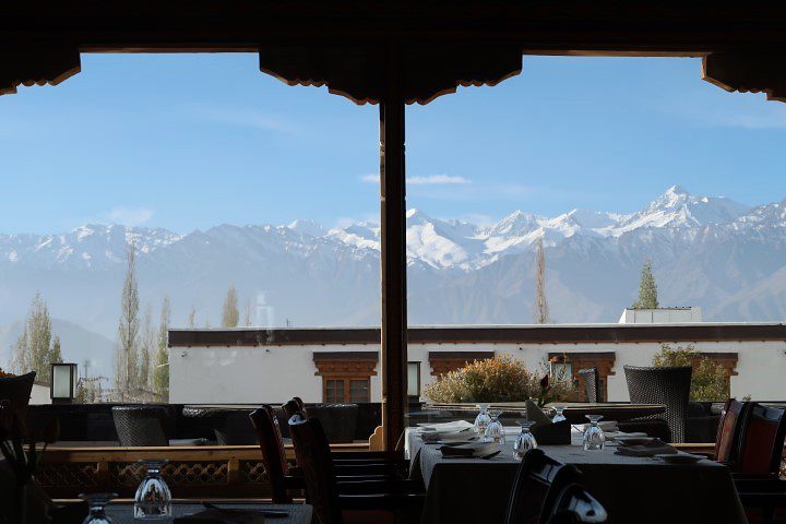 Views of Stok Kangri (Himalayan Mountain Range) from the Grand Dragon Ladakh