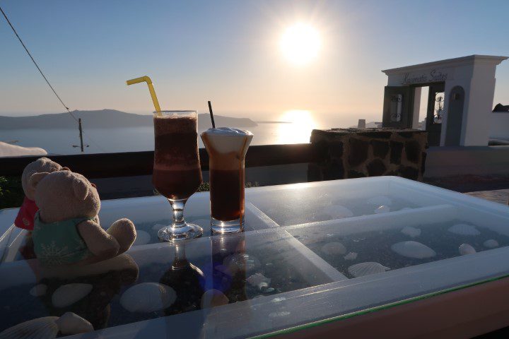 Freddo Cappuccino and Iced Chocolate (4 euros each) from Ampelonas Cafe