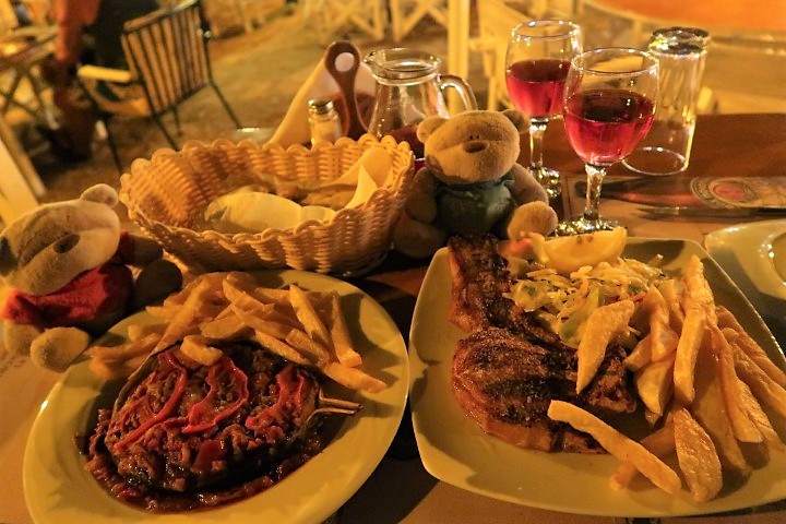 Dinner at Ephesus Restaurant Paros Island