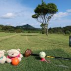 Amazing hill views at Putt Golf Course of Okinawa Rail Ecological Center