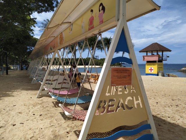 Swings at Palawan Beach