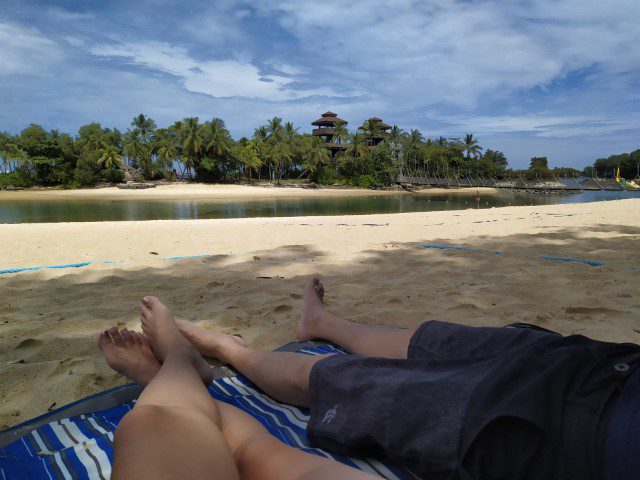 2bearbear Day at Palawan Beach Sentosa