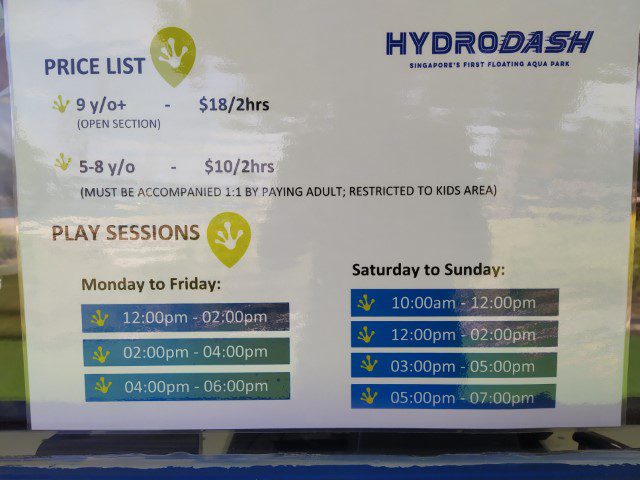 Price of Hydrodash Aqua Park Sentosa