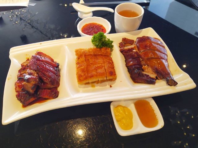 Triple Platter - Roast Duck, Roast Pork Belly, Honey Roasted Pork - Black Society VivoCity