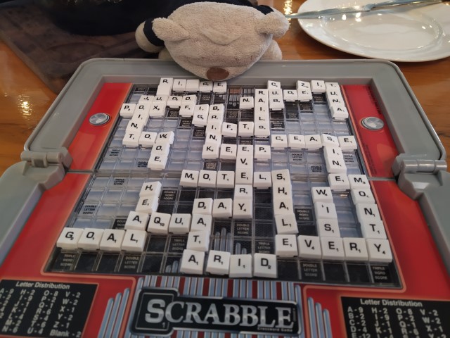 Tom losing scrabble the third time (YOUNGS Bar and Restaurant Review)