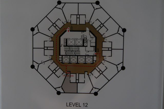 Lay out of Marriott Tang Plaza Hotel Tower