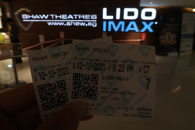 Movie at Lido Imax (the mind-boggling Tenet) 