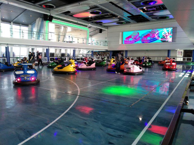 Bumper Cars at SeaPlex (aft Deck 15) of Quantum of the Seas